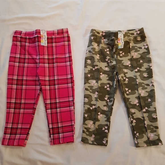 Garanimals girls 18 months pull on pants 2 pairs new - Picture 2 of 5